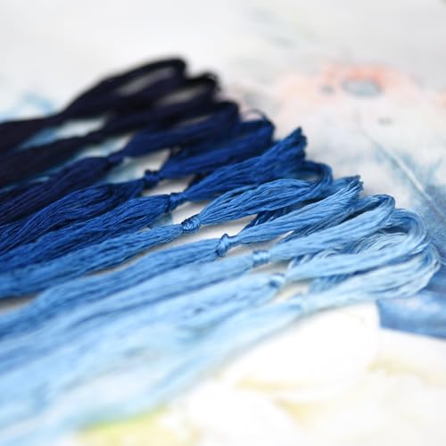 Mulberry Silk Floss Embroidery Thread Floss-Cross Stitch Threads China Silk Woven Jewelry Threads DIY Sewing Kits (56) - color: 56