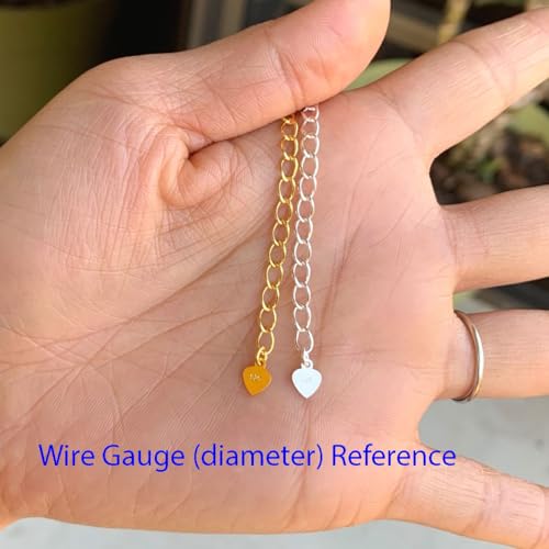 1pc Adabele Authentic 925 Sterling Silver Chain Extender Clasp Cute Heart Drop Strong Removable Adjustable 2 inch Extension for Necklace Bracelet Anklet Jewelry Making SS301-2 - color: Silver, size: 2 inch - 1pc