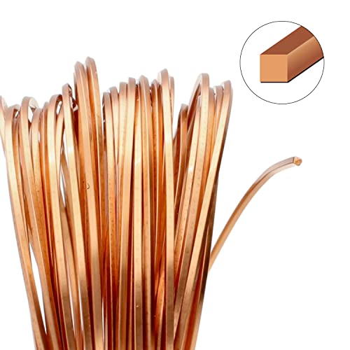 The Beadsmith Square Craft Wire - Medium Temper Beading Wire, Copper Color, 21 Gauge, 7 Yards - color: Copper, size: 21 Gauge, 7 Yard Coil
