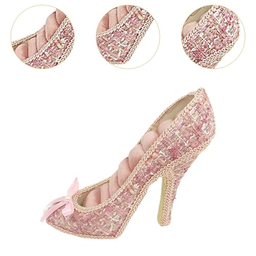 Vaveren High Heel Shoes Rings Holder Storage Rack Women Girls Showcase Gift Jewelry Display Stand Organizer for Home Tabletop Dresser
