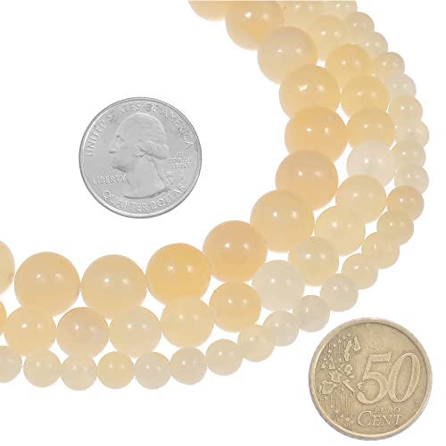 12mm Natural Gream Jade Gemstone Round Loose Beads Crystal Stone Bracelet Necklace Accessories Crafts for Jewelry Making DIY,1 Strand 15" - color: Gream Jade, size: 12MM