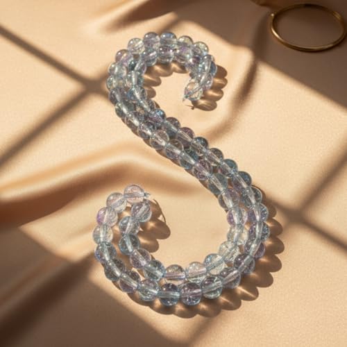 DandS ltd Crackle Lampwork Glass Beads for Jewelry Making, Dream Blue, Vibrant DIY Bracelets, Necklaces, Earrings, Beading Supplies & Craft Kits for Handmade Jewelry, 80pcs 0.39 inch (10mm), #J228-10 - color: Dream Blue