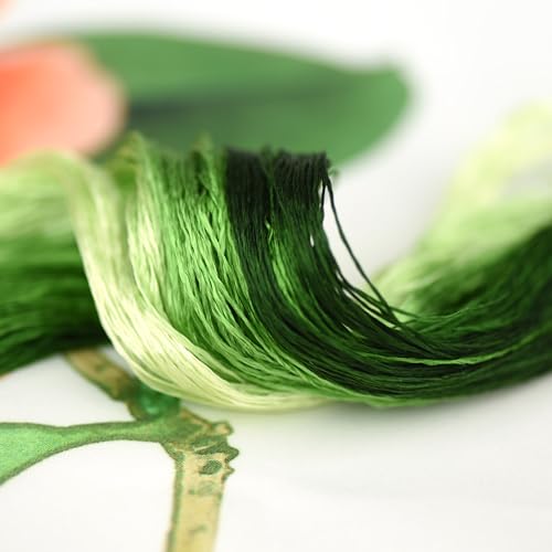Mulberry Silk Floss Embroidery Thread Floss-Cross Stitch Threads China Silk Woven Jewelry Threads DIY Sewing Kits (109) - color: 109