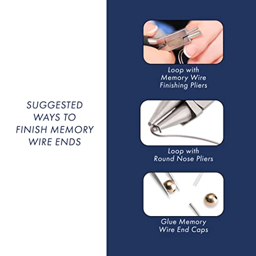 Beadalon Carbon Steel Memory Wire, Round, Ring, Silver Plated, 0.5 oz, Approx. 99 coils - color: Silver Plated, size: Ring, style: Ring - 0.5 oz, approx 99 coils
