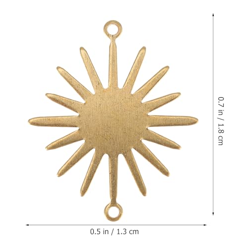 EXCEART Sunflower Pendant Charm 20 Pcs 0.70X0.51 Inch Stainless Steel Diy Jewelry Making Accessories for Bracelets Earrings Craft Supplies