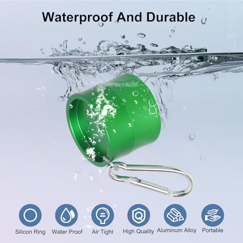 Mini Travel Ring Holder Keychain, Portable Jewelry Holder Keychain with Protective Sponge, Small Necklace Earrings Case for Gym Sports Bag Purse - color: 1-Tier Green