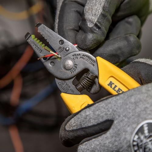 Klein Tools 11047 Wire Stripper/Cutter, Made in USA, Compact, Lightweight, Hardened Steel, Precision Ground, for Stranded and Solid Wires
