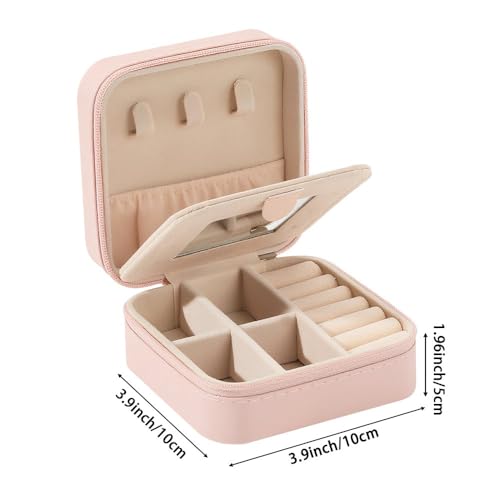Sea Turtle Gifts for Women Girl Girls Birthday Gift Pink Portable Jewelry Case Travel Gifts for Turtle Lovers Christmas Gift Ideas Daughter Sister Bestie Friends Cute Small Jewelry Box - color: Just A Girl Who Loves Turtles