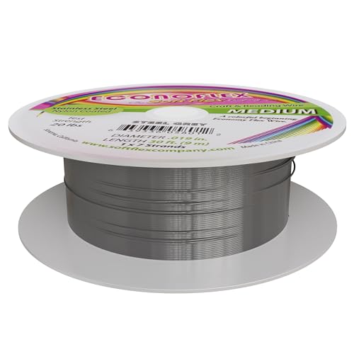 Soft Flex Econoflex Hobby Beading Wire - Flexible Stainless Steel Wire for Crafting - 7 Strand 0.19 30 Ft - style: Steel Grey