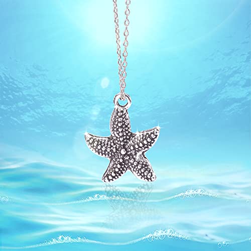 PH PandaHall 90pcs 15 Style Ocean Fish Charms Tibetan Seashell Marine Pendants Antique Silver Animal Sea Creatures Charms Pendants for Wakiki Hawaii DIY Bracelet Necklace Keychain Jewelry Making - color: 15 Styles Sea Creatures - 90pcs