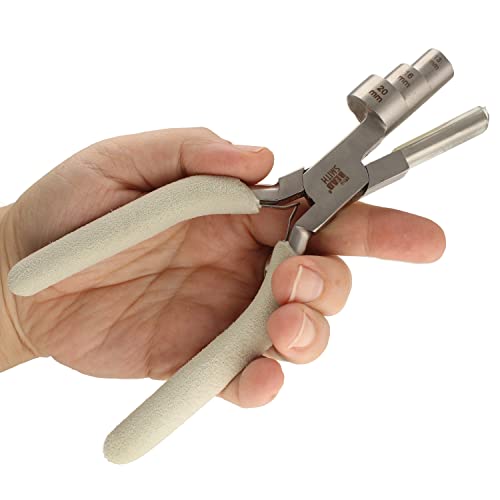 The Beadsmith Wire Looping Pliers - 3-in-1 Tool, Creates Three Loop Sizes (13 mm, 16 mm, 20 mm), Polished Steel Head with Comfort Grip Handle - style: Wire Looping