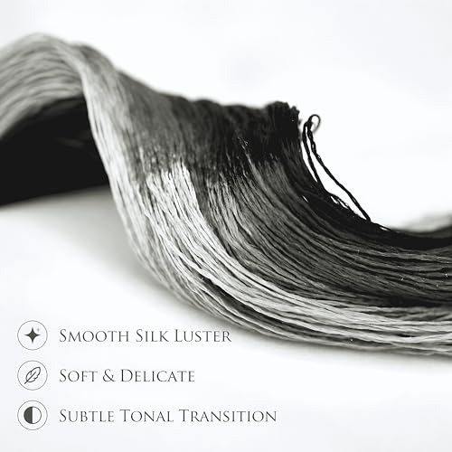 Natural 100% Silk Thread, Handmade Embroidery Thread Silk Floss 8 Colors 110m Each (78) - color: 78