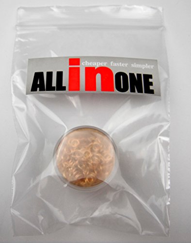 ALL in ONE 15 Gram/300pcs 4mm Gold Plated Open Jump Ring with 5 Gram Storage Box - color: Gold, size: 4mm