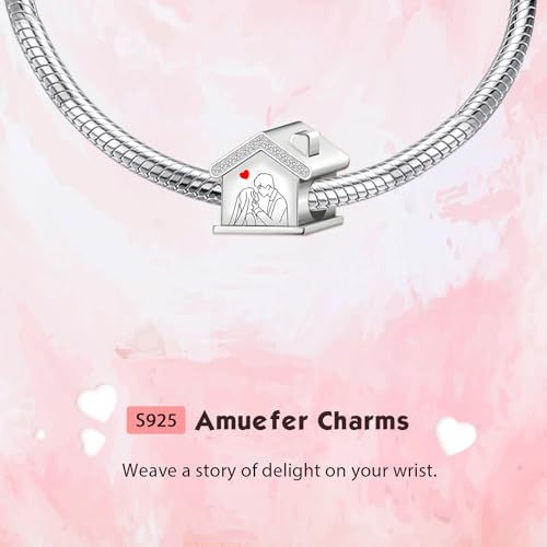 S925 Bead Dangle Charms for Bracelets Necklaces, Compatible with Pandora - style: Sweet Home