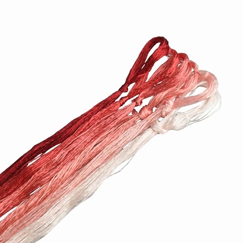 Mulberry Silk Floss Embroidery Thread Floss-Cross Stitch Threads China Silk Woven Jewelry Threads DIY Sewing Kits (114) - color: 114