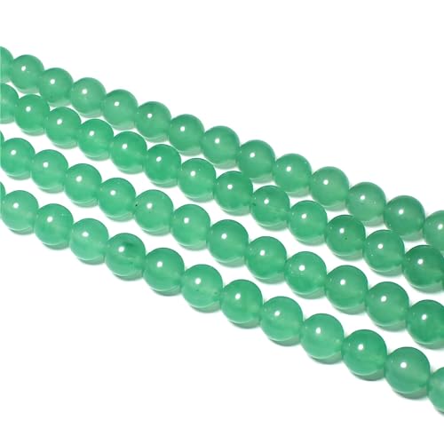 MJDCB Stone Beads 4mm 85pcs Round Aventurine Green Jade Loose Gemstone Bead Charms for Jewelry Making Bracelet Necklace Earring Pendant - color: Aventurine Green Jade, size: 4mm