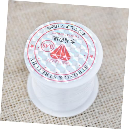 TEHAUX Satin Cord Crystal Thread - Nylon Beading Cord for Jewelry Making Crafts for Bead 0.45mm Diameter Rope 35M/Roll
