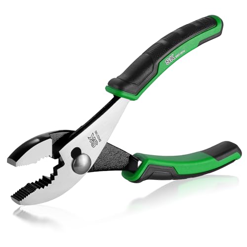 SK 6-Inch Slip Joint Pliers, High Carbon Steel, Ergonomic Anti-slip Handle for Comfortable Grip - style: 6-Inch Slip Joint Pliers