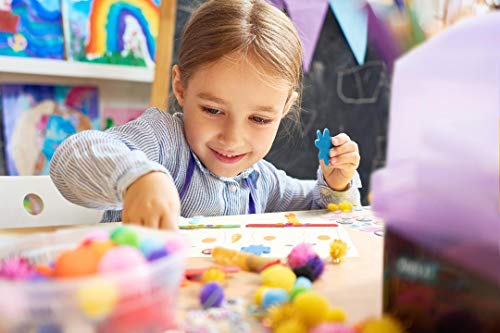 Olly Kids Craft Kits Library in a Plastic Craft Box Organizer- Craft and Art Supplies for Kids Ages 4 5 6 7 8 9 10 11 &12 Year Old Boys & Girls - color: Blue