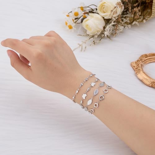KYUNHOO 13 Feet Long Stainless Steel Bulk Chain for Jewelry Making Silver Craft Chains with Lobster Clasps Jump Rings Jewelry Supplies for DIY - color: Eyelash Steel