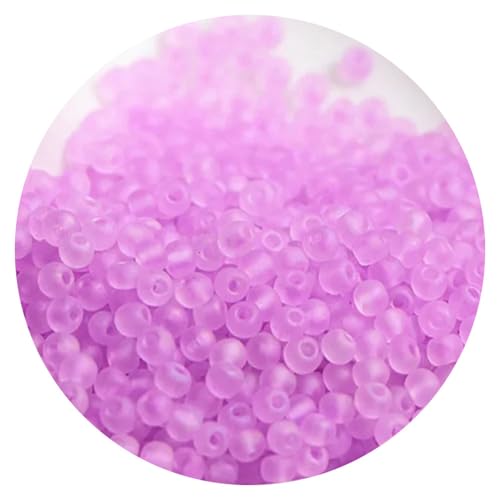 660pcs Matte Colorful Glass Frosted Beads 2mm, Glass Frosted Rice Beads Craft Bead for Jewelry Making Bracelets Necklaces DIY,M10 - color: M10, size: 660pcs-2mm