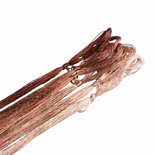 Mulberry Silk Floss Embroidery Thread Floss-Cross Stitch Threads China Silk Woven Jewelry Threads DIY Sewing Kits (117) - color: 117