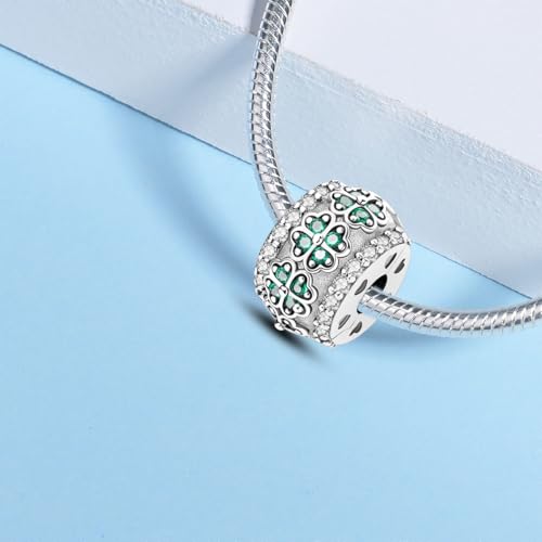 925 sterling silver bracelet necklace pendant, women's jewelry gift, dream catcher net bead pendant, suitable for original bracelets, parties, birthday jewelry gifts - color: KJC864