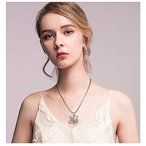 PH PandaHall 30pcs Tiger Head Pendants Animal Tiger Charms Pendant Antique Silver Alloy Tigers Charm Beads Dangle Charms for Necklace Bracelet Jewelry Makings Keychain DIY Craft Christmas - color: Antique Silver Tiger - 30pcs