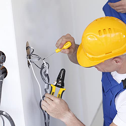 DOWELL 22-30 AWG Wire Stripper Wire Stripping Tool Wire Cutter And Multi-Function Hand Tool，Professional Handle Design And Refined Craftsmanship.