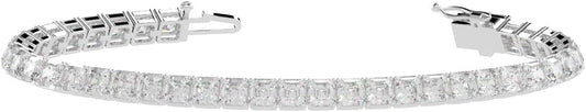 Houston Diamond District 2 to 28 Carat Lab Grown Diamond Classic Tennis Bracelet, 4-Prong Setting for Women (E-F Color, VS2-SI1 Clarity)