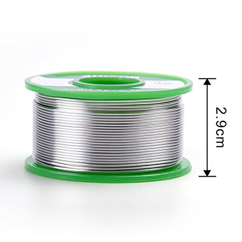 AUSTOR 0.8mm Lead Free Solder Wire with Rosin Core, 100g - size: 0.8mm 100g