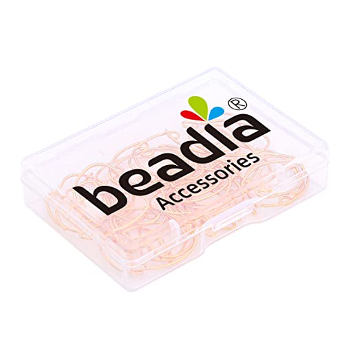 BEADIA 18K Gold Plated Earring Hooks U Shape 14x20mm 40pcs for Jewelry Making Findings - size: U Shape Hooks 14x20mm