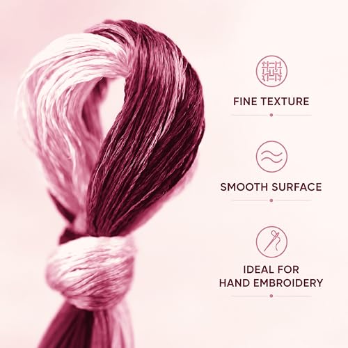 Natural 100% Silk Thread, Handmade Embroidery Thread Silk Floss 8 Colors 110m Each (80) - color: 80