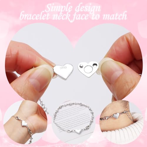 925 Silver Magnetic Necklace Clasps and Closures, Double Lobster Magnetic Necklace Clasps for Bracelet and Necklace Extender (3golden+3silvery) - color: 3golden+3silvery