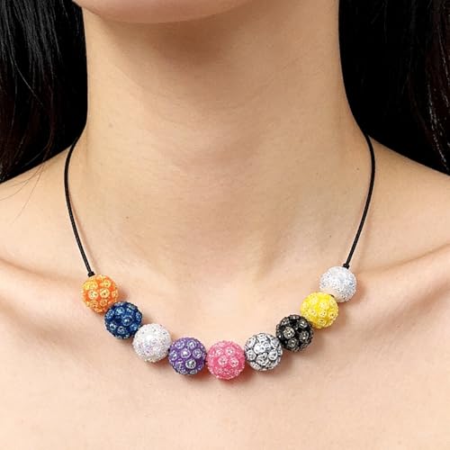30PCS Multicolor Sunflower Resin Rhinestone Beads, 0.63 Inch Glitter Acrylic Bead, Bling Crystal Loose Spacer Beads Bulk for Jewelry Making Bracelets Necklaces Earrings Pendant & DIY Crafts Supplies - color: Multicolor Sunflower