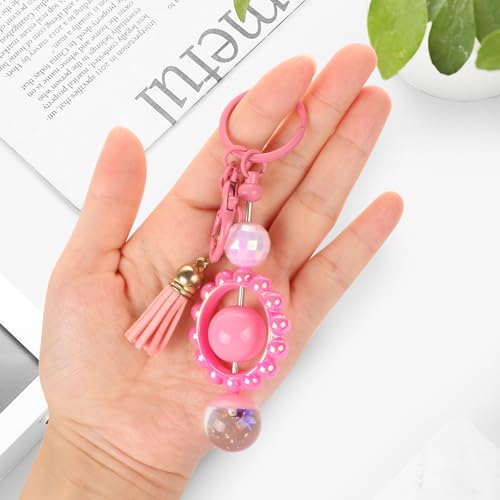 12Pcs Cute Dried Flower Pen Cap Beads for Beadable Pens Colorful Half-Hole Focal Beads for DIY Craft Bracelet Necklace Earrings Keychain Jewelry Making - color: Dried Flower