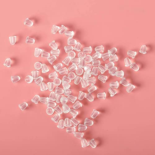 925 Sterling Earring Hooks 200PCS Silver+14K Gold Jewelry Making Supplies Hypoallergenic Ear Wires Fish Hook Earring Findings with 200PCS Clear Rubber Earrings Backs for DIY Jewelry Making Bulk - color: 200pcs gold and silver