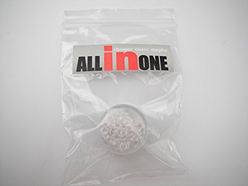 ALL in ONE 15 Gram/300pcs 4mm Silver Plated Open Jump Ring with 5 Gram Storage Box - color: Sliver, size: 4mm