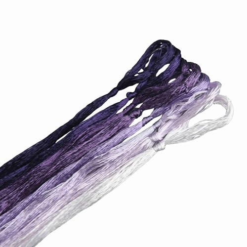 Mulberry Silk Floss Embroidery Thread Floss-Cross Stitch Threads China Silk Woven Jewelry Threads DIY Sewing Kits (115) - color: 115