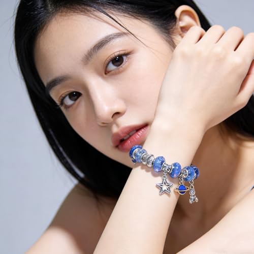 Exway 10 Pcs Snake Charm Bracelet Chain 7.5 Inch Gold and Silver Charm Bracelet Kit Snake Chain Bracelets Chain for Christmas DIY Women Jewelry Making Gifts - color: gold+silver, size: 7.5in