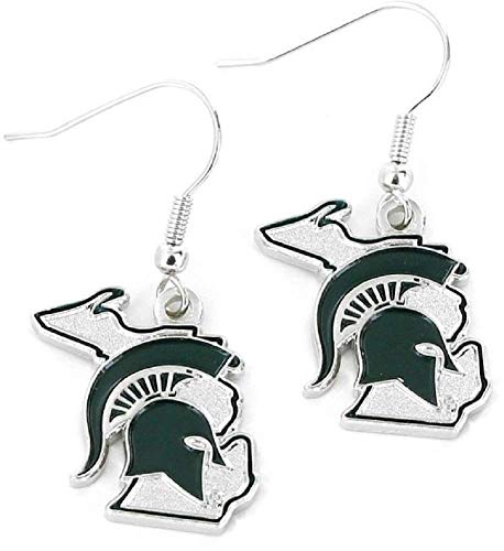 aminco NCAA unisex-adult Earrings - color: Michigan State Spartans
