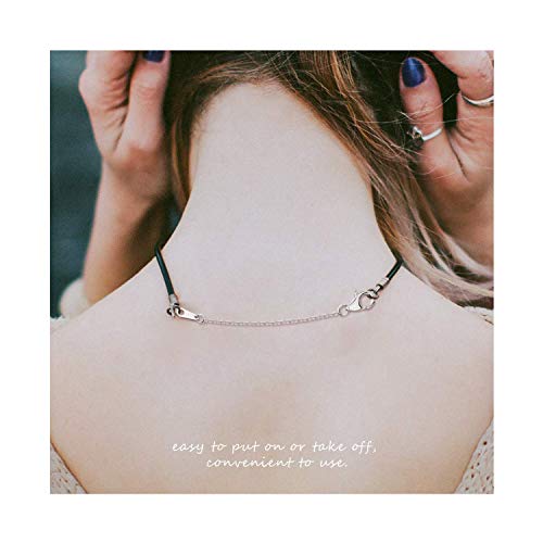Sterling Silver Extenders Chain Necklace Extension Chains for Jewelry Making(1 2 3 inch) - color: Silver