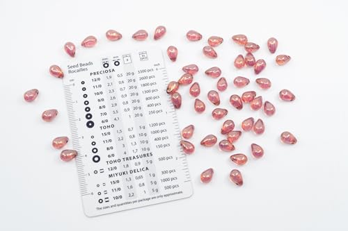 Czech 50-Piece Glass Beads, 6x9mm, Teardrop Opal White Pink Luster (14495) - color: Opal Pink Luster