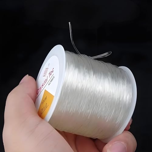 1mm Elastic Stretch Bead Cord for Jewelry & Bracelet Making, [100m] Stretchy Bracelet String, Ideal for Beading and Crafting - size: 1.0mm