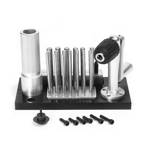 KATWAY Jump Ring Maker Tool Kit for Jewelry Making – Adjustable Wire Coil Machine with 20 Shafts for Chainmail, Bracelets, Earrings, Necklaces – DIY Jump Ring Making Tool