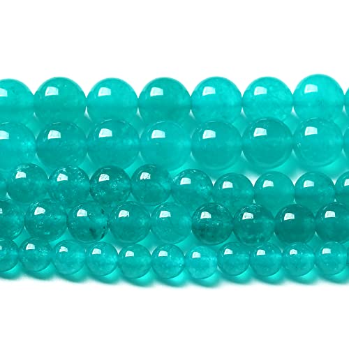 6MM 60PCS Natural Blue Amazonite Chalcedony Stone Crystal Loose Beads for Jewelry Making DIY Bracelet Necklace - color: Amazonite Chalcedony, size: 6mm