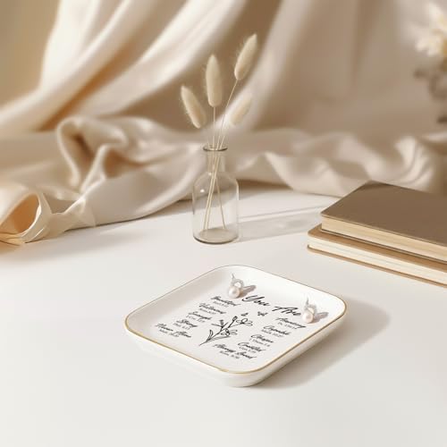LITTLEBIGGER Christian Gifts for Women – Jewelry Tray, Confirmation Gifts for Teen Girls, Religious Birthday Gifts for Friends, Faith Jewelry Trays for Christian Women - style: You Are-square