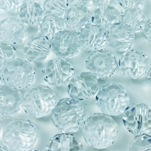 500pcs Crystal Glass Beads 3mm Faceted Rondelle Glass Spacer Beads with Hole for Bracelets Necklace Earring DIY Jewelry Making Craft(Crystal Clear) - color: Crystal Clear, size: 3mm