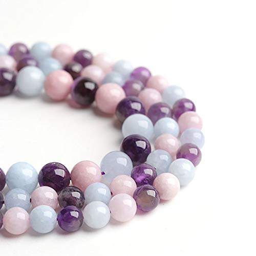 Natural Stone Beads Morgan Stone 10mm Polished Round Smooth Gemstone Beads for Jewelry Making 15 Inch(Morgan Stone,10mm) - color: Morgan Stone, size: 10mm