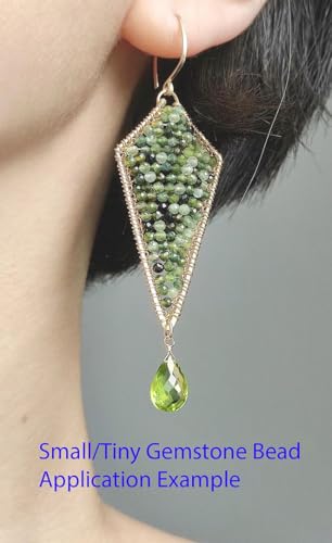 Adabele 15 Inch Natural Blue Kyanite Healing Gemstone 3mm (0.12 Inch) Tiny Small Faceted Round Loose Beads Stone Spacer (120-130pcs) for Craft Jewelry Making GK3-21 - color: Kyanite, size: 3mm (0.12") - 15 inch/1 strand